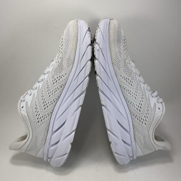 Hoka One One Clifton 7 Running Shoes Womens Size 9 White Athletic Sneakers - Picture 6 of 11